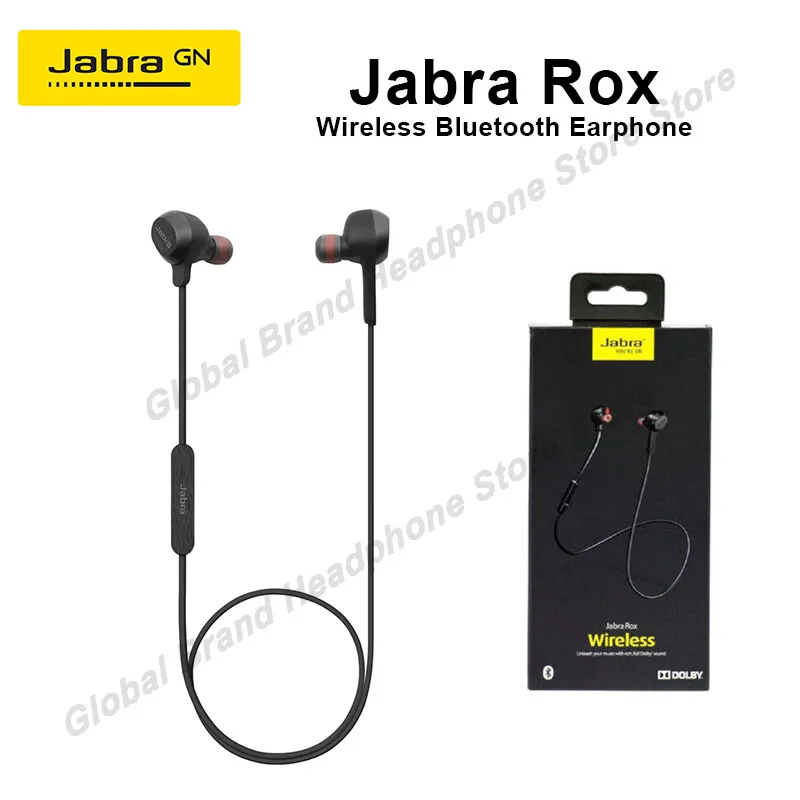 

Оригинальная Беспроводная Bluetooth-гарнитура Jabra ROX, наушники для бега, игровые музыкальные наушники с микрофоном, водонепроницаемые наушники