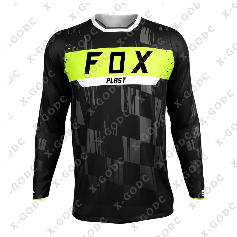 

2023 Downhill Jersey Foxplast Mountain Bike MTB Shirts Offroad DH Camouflage Motorcycle Jersey Motocross Sportwear Clothing Bike