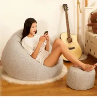 Extra-large size bean bag chair ultra comfy lazy sofa removable single lie fallow recliner chair living room furniture tatami
