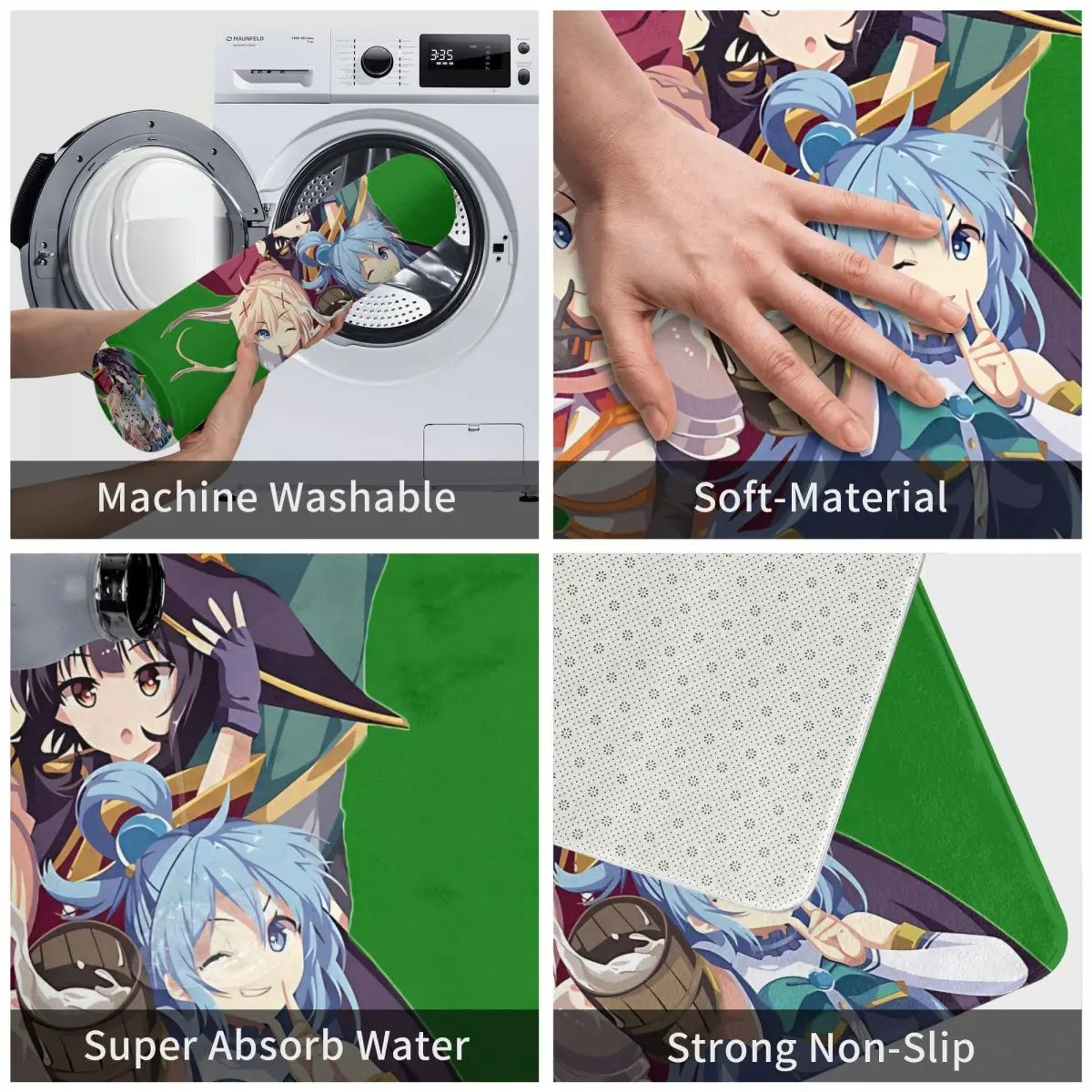 Милый KonoSuba Божье благословение в этом чудесном мире нескользящий ковер коврик