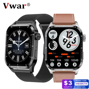 VWAR GT4 Smart Watch Wireless Charging Always on Display Men Women Smartwatch Bluetooth Call NFC IP6 in India
