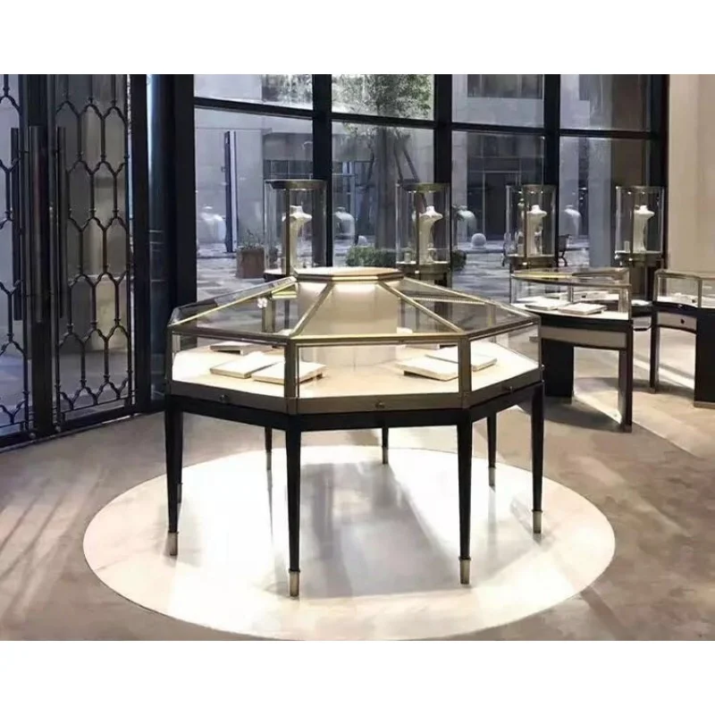 Изготавливаемый на заказ современный фотографический стеллаж для магазина