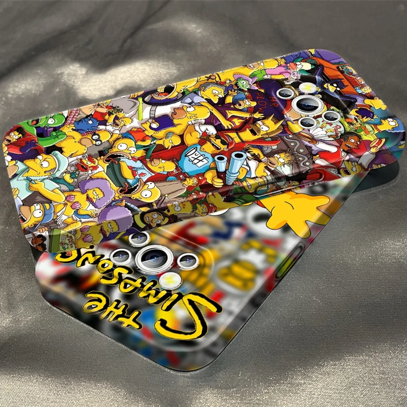 

Disney Simpsons Cartoon Cute Phone Case For Xiaomi Mi Poco X5 X4 X3 F5 F4 F3 F2 M5S M5 M4 M3 GT Pro 5G Feilin Film Hard Cover