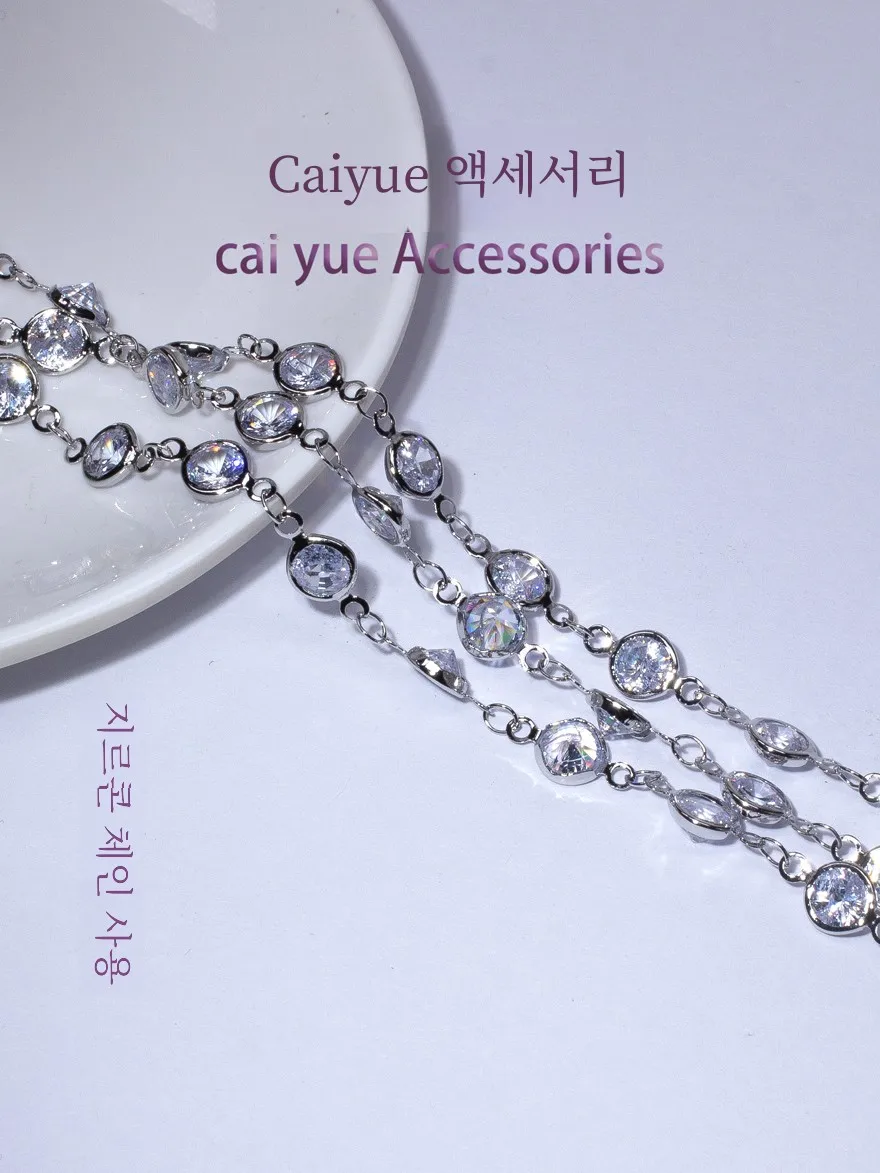 Легкий роскошный медный белый позолоченный ремесленный браслет с медным