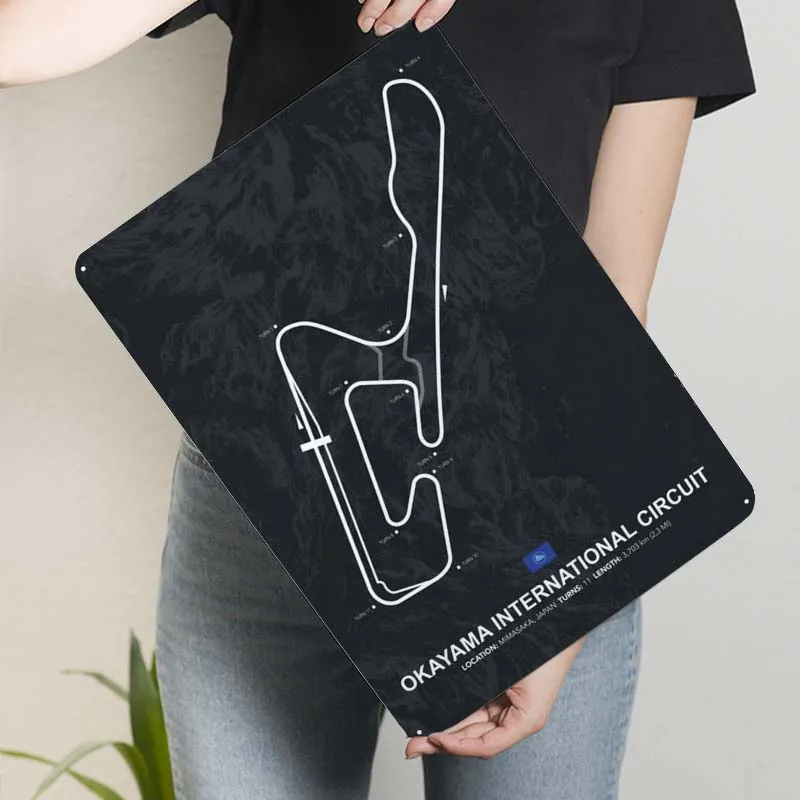 Okayama International Circ жесть знак спортивный плакат украшение настенная художественная