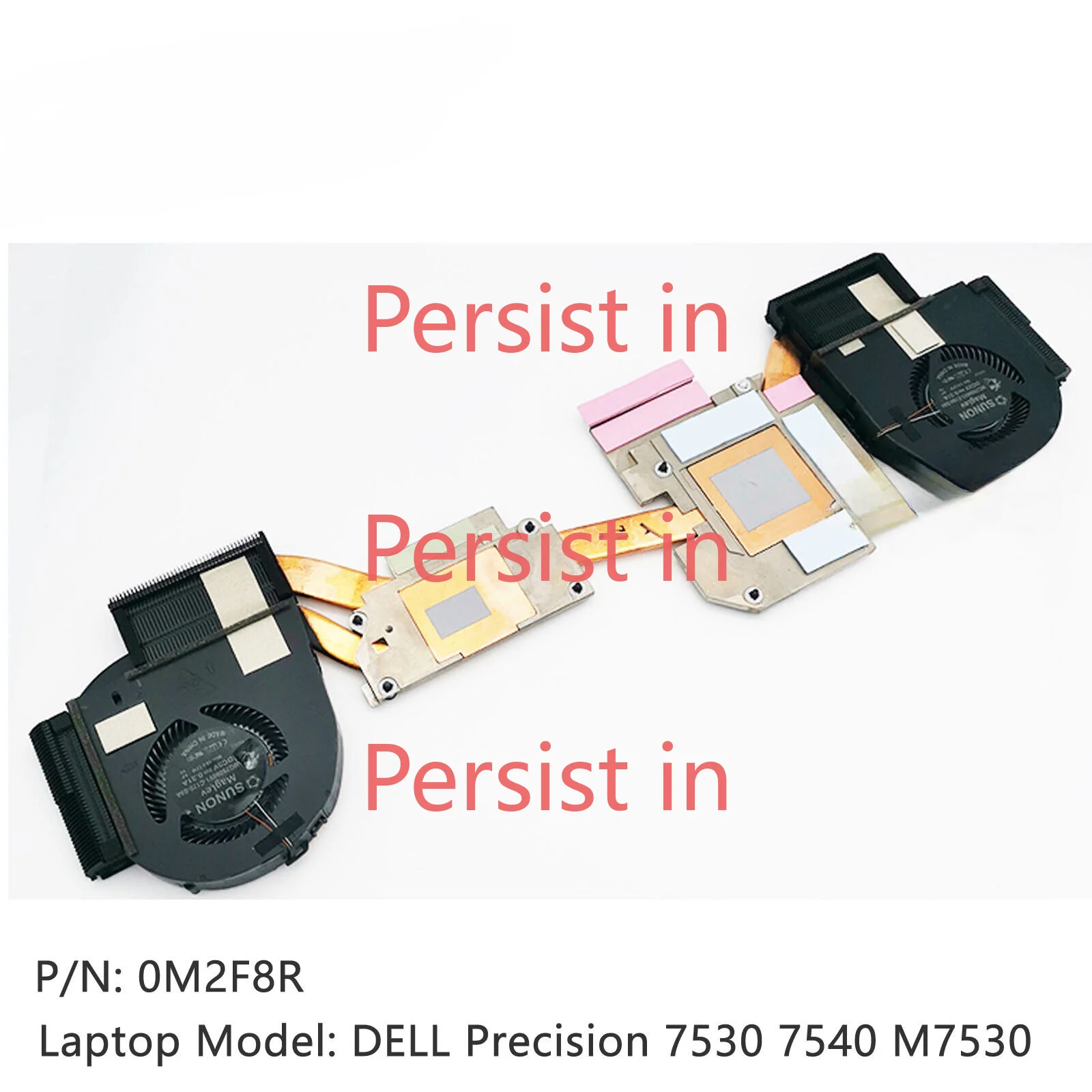 Новый радиатор ЦП 0M2F8R для DELL Precision 7530 7540 M7530 с радиатором