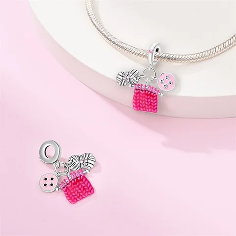 Оригинальный 100% натуральный стерлингового серебра 925 пробы, костюм мастер, кулон, подходит для браслета, сделай сам, подвеска для женщин, ювелирные изделия, модный подарок