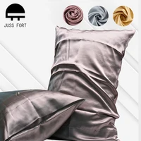 100 mulberry silk pillow case solid color natural silk pillowcase for home bedroom sleeping silky healthy beauty pillow cover