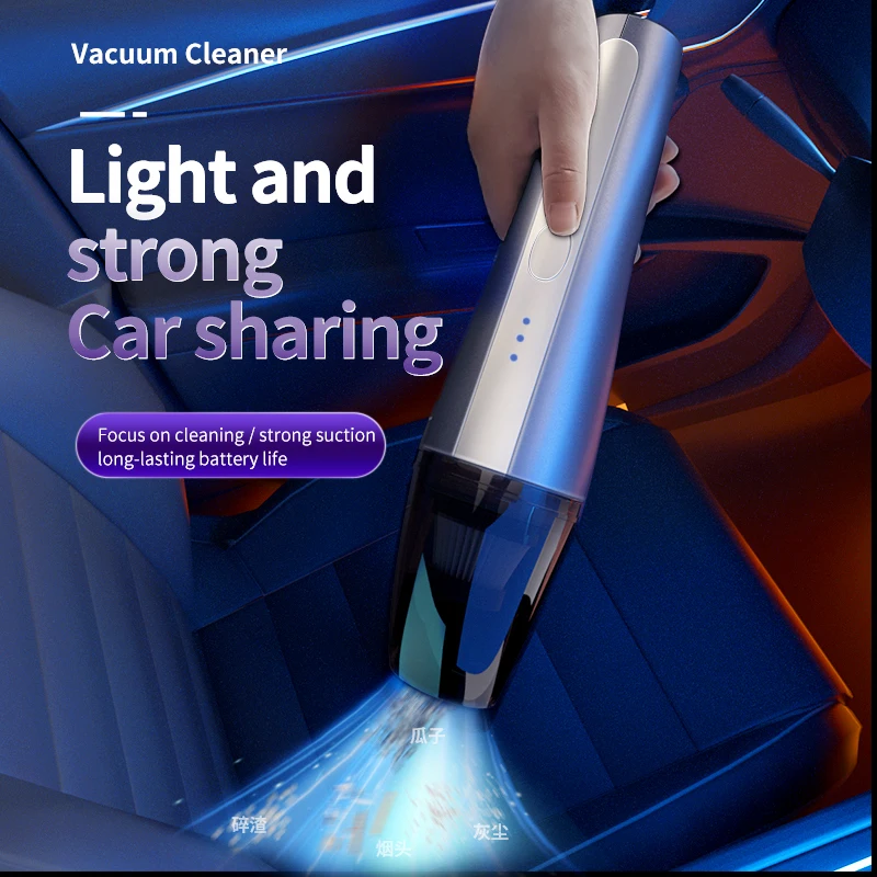 

Handheld Wireless Vacuum Cleaner Wet and Dry Use Portable Car Cleaner High Power Mini Cleaner for Auto Car Home Computer