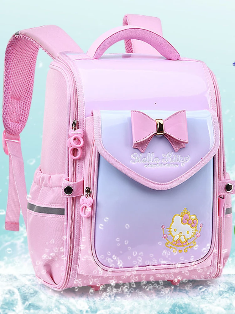 Hello Kitty Schoolbag Primary School Girls Grade 16 Girls Children's Spine Protection Burden Alleviation Backpack Lightweight