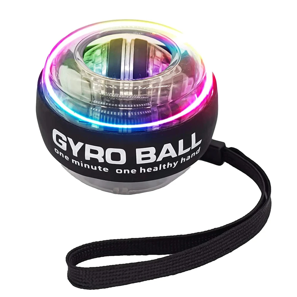 

Autostart LED Wrist Power Hand Ball Gyroscopic Powerball Arm Hand Muscle Force Strengthener Trainer Exercise Fitness Equipment