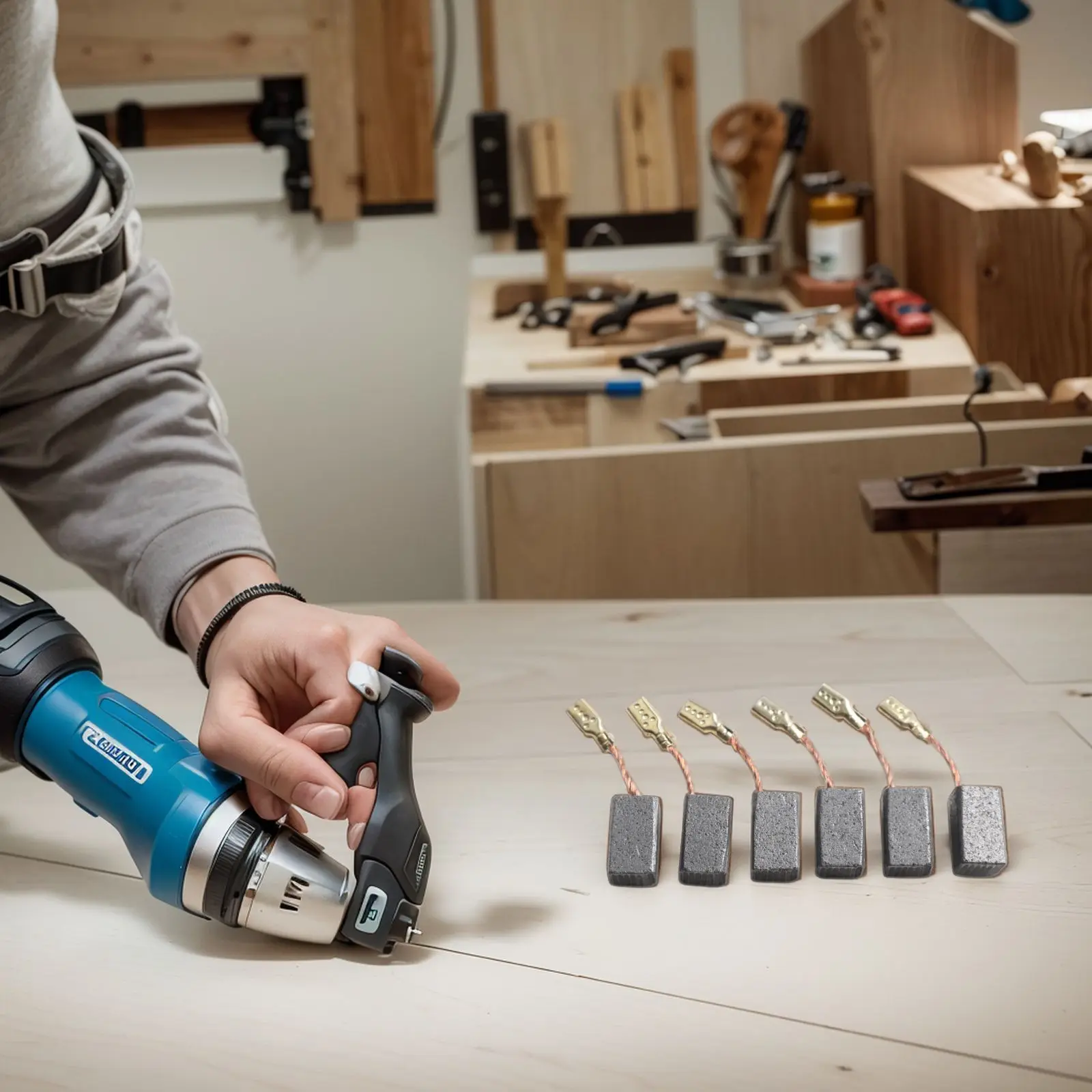 Угольные щетки для угловой шлифовальной машины Bosch 6 5x8x13 мм совместимы с GWS7 GWS 7 100