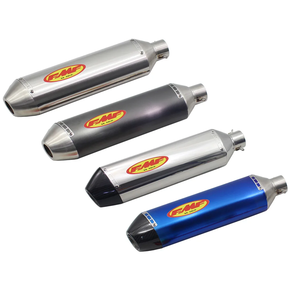 

Inlet 51mm Motorcycle Exhaust Muffler Pipe FMF Motorbike Escape Moto Universal for DRZ400 KTM 450 YZF250 TMAX PCX NMAX Xmax Etc