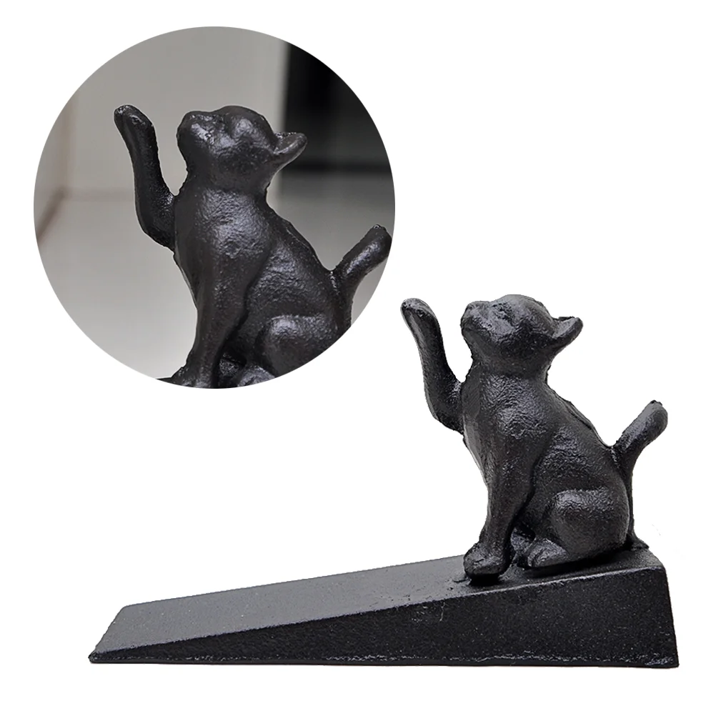 

Iron Resistant Door Stopper Anti-collision Gate Stopper Safe Finger Protector Home Ornament (Single Hand Cat)