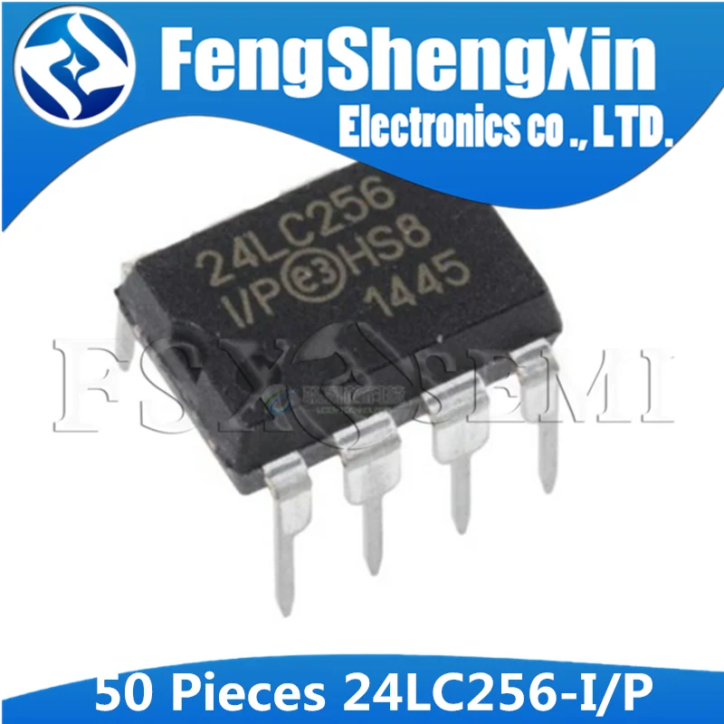 

50PCS 24LC256-I/P DIP-8 24LC256I/P DIP8 24LC256 24LC256-I/P EEPROM IC