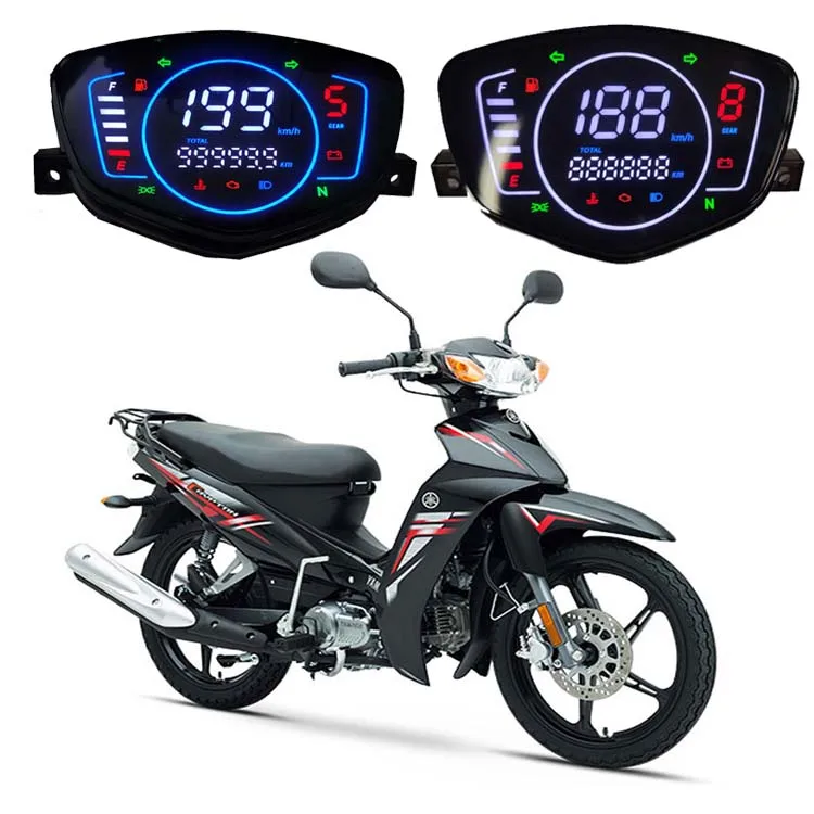 

Для Yamaha lc135 v1 CRYPTON X 135 CRYPTON R 135 цифровой измеритель модифицированный яркий светодиодный измеритель SpeedMeter одометр