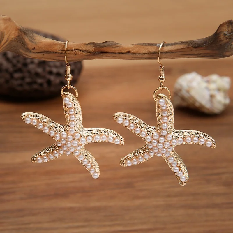 

Fashion Simple Accessories Earrings Gorgeous Starfish Temperament Earrings Elegant and Lovely Earrings for Women