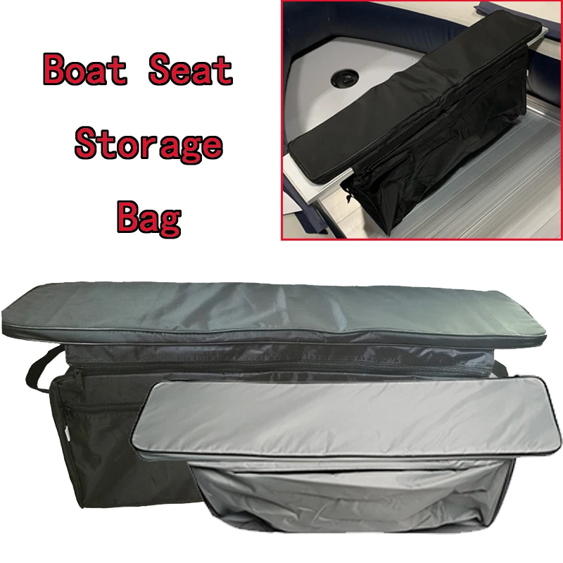 New 420D Coated Oxford Inflatable Boat Seat Storage Bag With Padded Seat Cushion For Fishing Canoe/PVC Kayak/Assault oats/Rowing