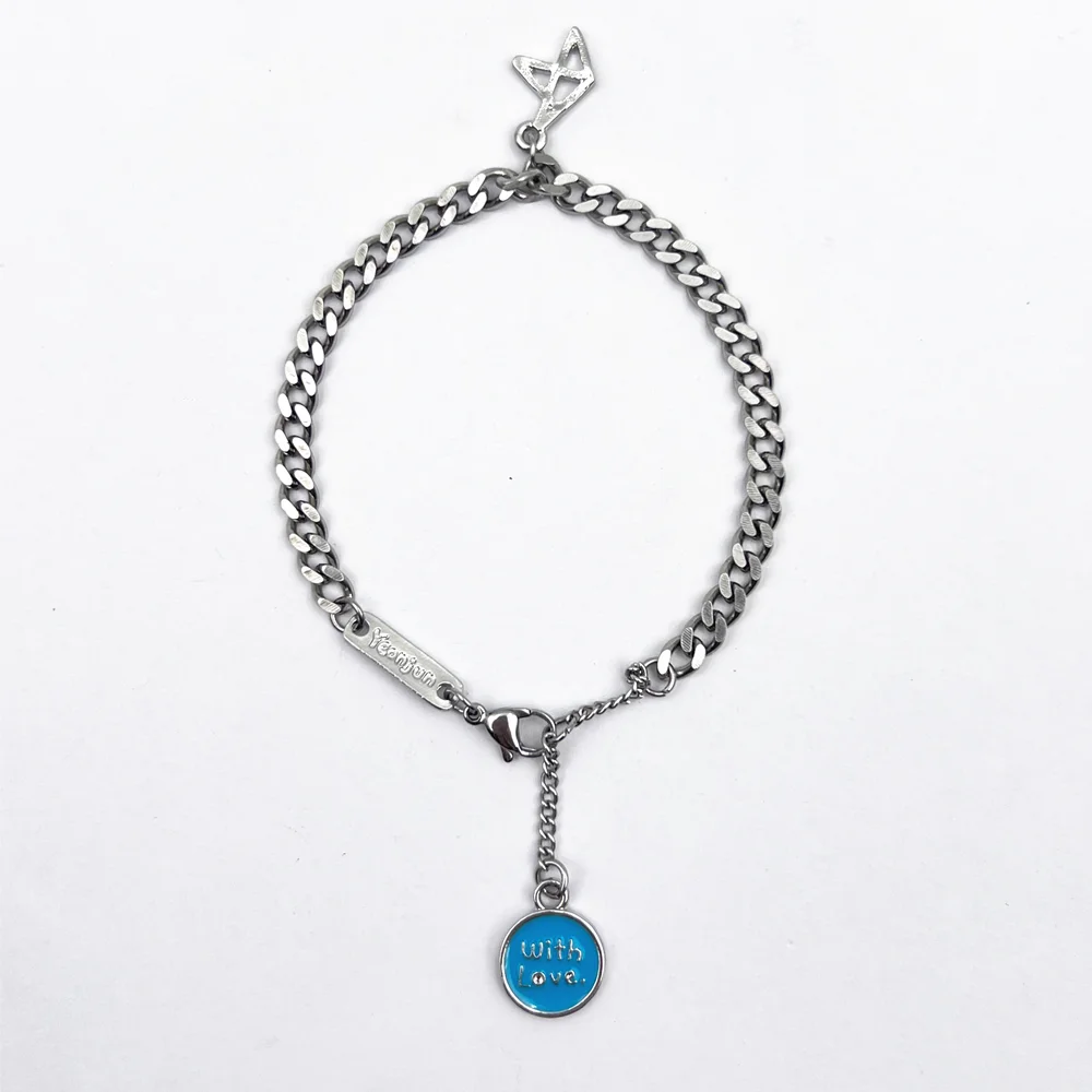 Браслет для косплея Kpop Choi Yeonjun сплав подвеска в виде сердца ювелирные изделия