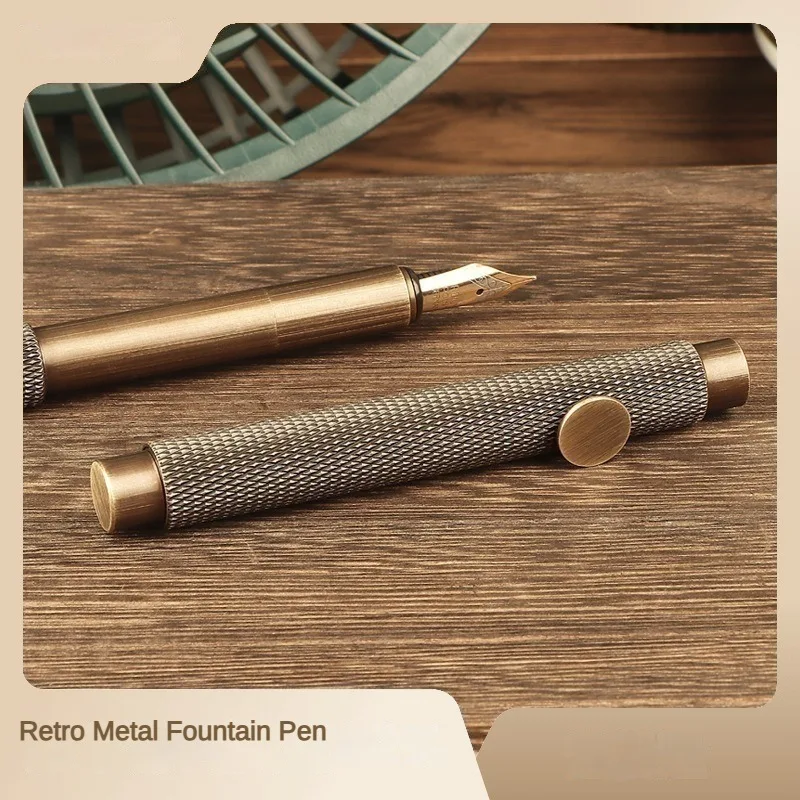 Металлическая авторучка в стиле ретро мини-портативная ручка для письма