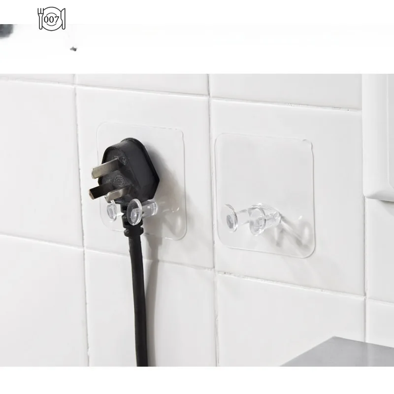 Настенный крючок для хранения 1/2/4 шт. без отверстий держатель розетки питания