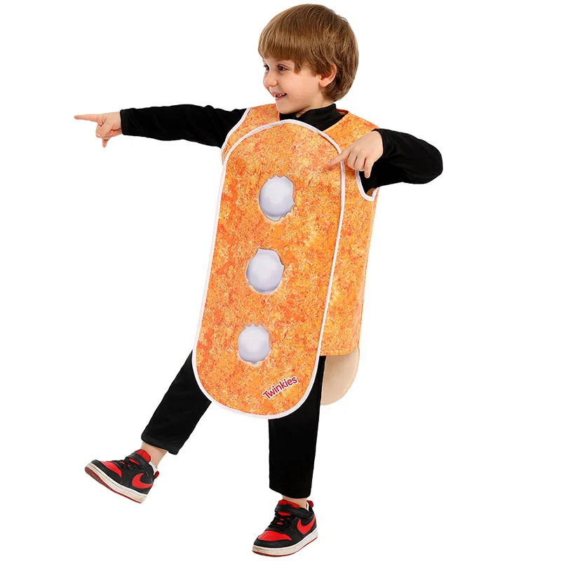 Детский костюм госпожи Twinkies еда наряды кремовый золотой бисквит туника забавный