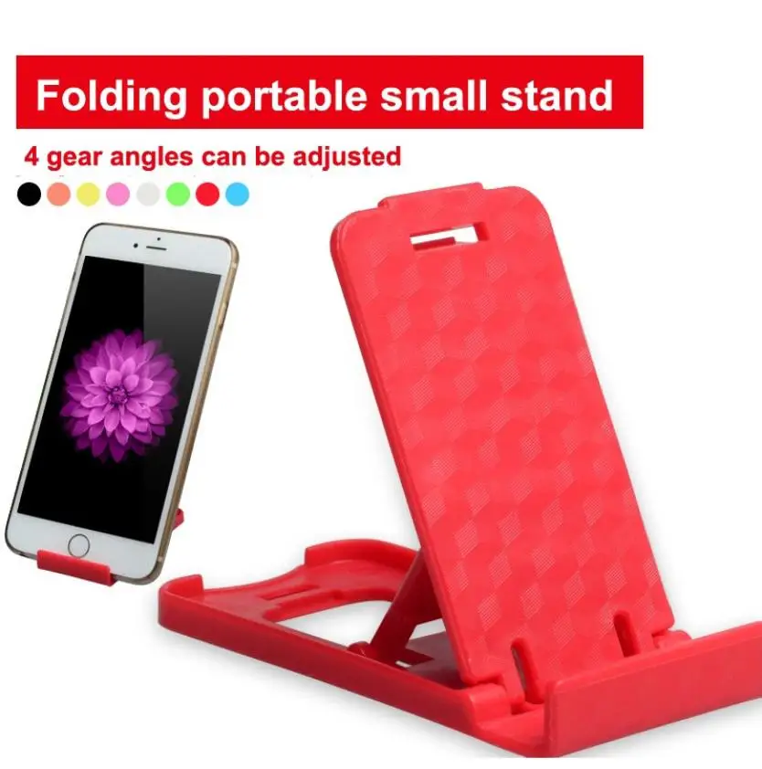 

Folding Mobile Phone Holder Lightweight Mini Phone Holder Mount For Travel Reading Random Color
