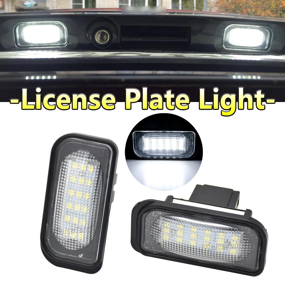

2x Error Free Led Number Plate Light Bulb For Mercedes Benz C-class W203 R230 W209 C209 A209 SL CLK Class License Plate Lamp