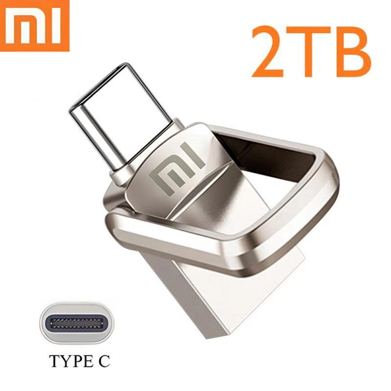 Xiaomi U Disk 2TB 1TB 256GB128G 512GB USB 3.1 Type-C Interface Mobile Phone Computer Mutual Transmission Portable - Цена: 405.96