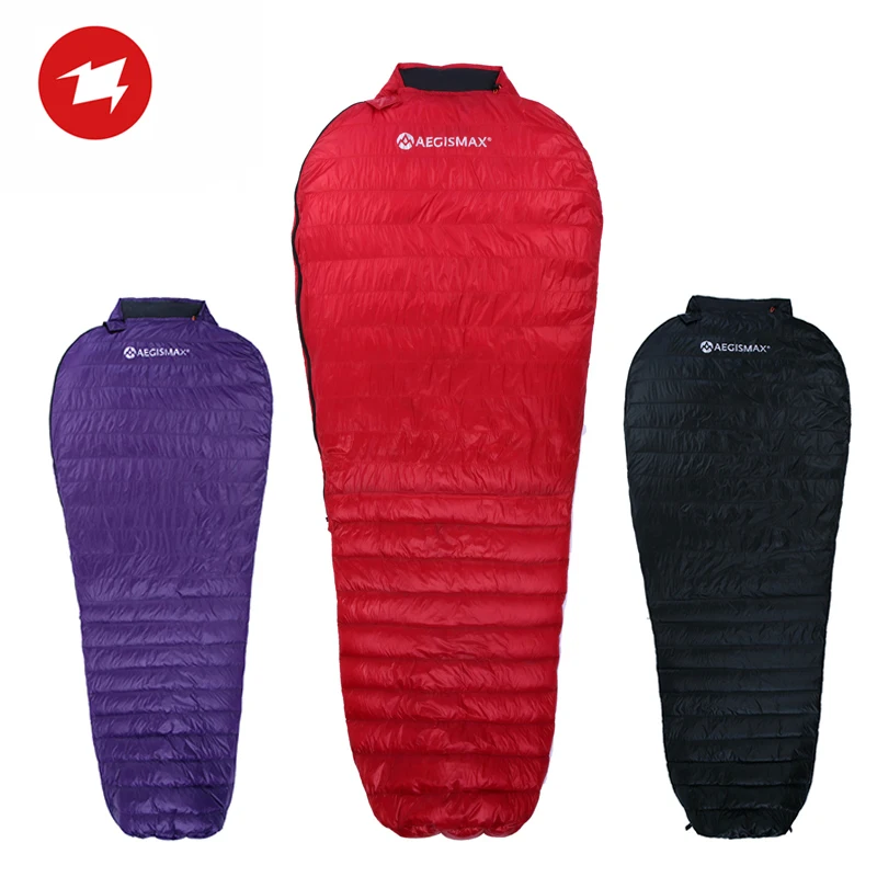 Уличный спальный мешок AEGISMAX для взрослых, ультралегкий мешок с гусиным пухом для отдыха на открытом воздухе, 700FP, весна-осень