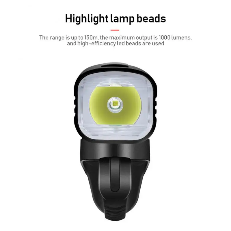 1000 люмен велосипедный фонарь USB перезаряжаемая велосипедная фара T6 светодиодный