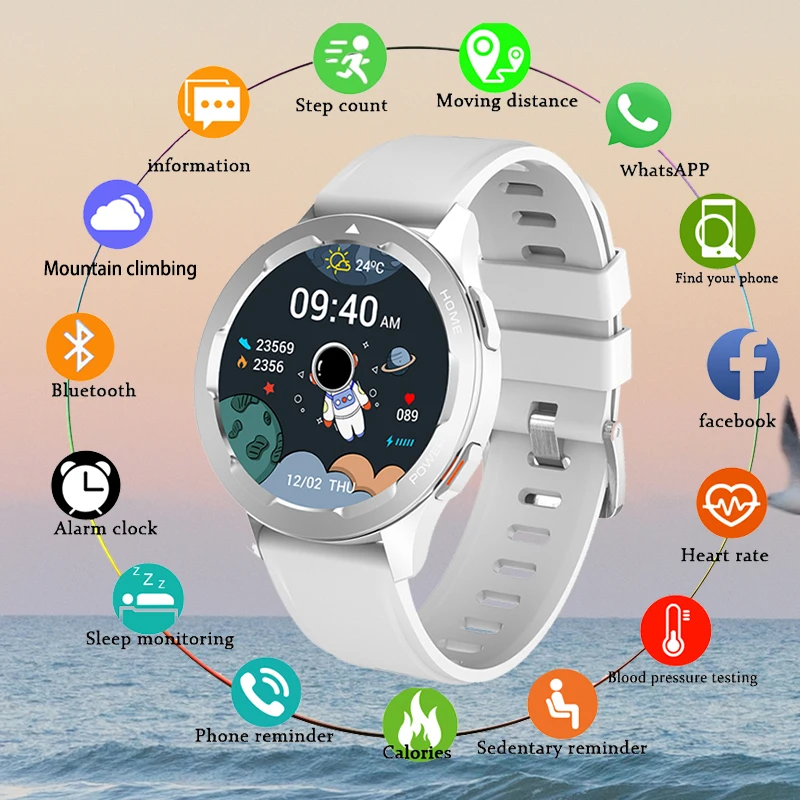 

Новинка 2022, умные часы для мужчин, спортивные Смарт-часы, NFC, контроль доступа, Bluetooth, звонки, температура, пульсометр, определение кислорода в...