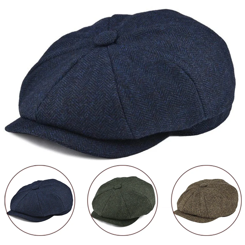 

2023 Hot Sale Peaky Blinders Man Pure Cotton Newsboy Hat Fashion Retro Star Anise Berets Painter Hat For Man Women