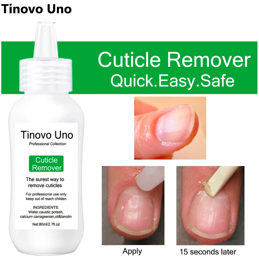 Tinovo Uno 80 мл средство для удаления кутикулы профессиональное смягчение ногтей