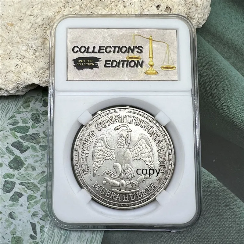 Мексиканская монета 1914 Серебряный Орлан змея красивая декоративная креативная