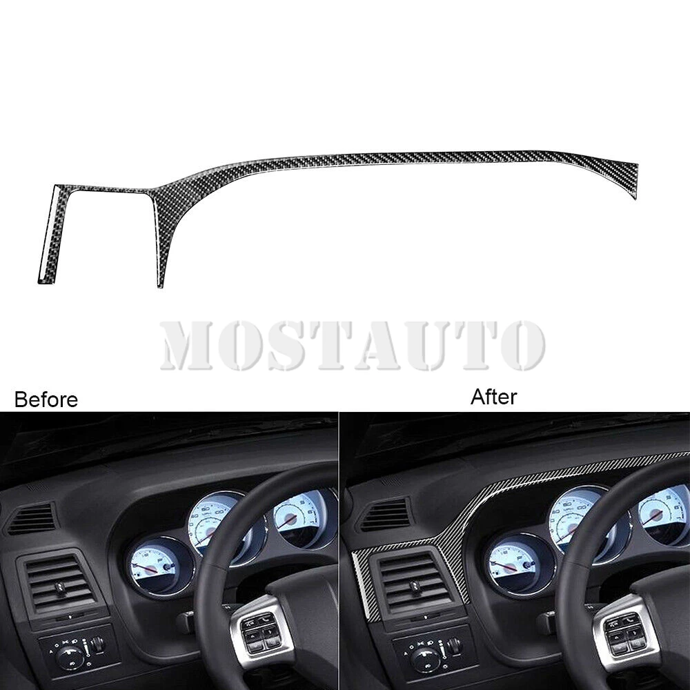 

Мягкая обложка для передней панели Dodge Challenger из углеродного волокна 2008-2014 1 шт.