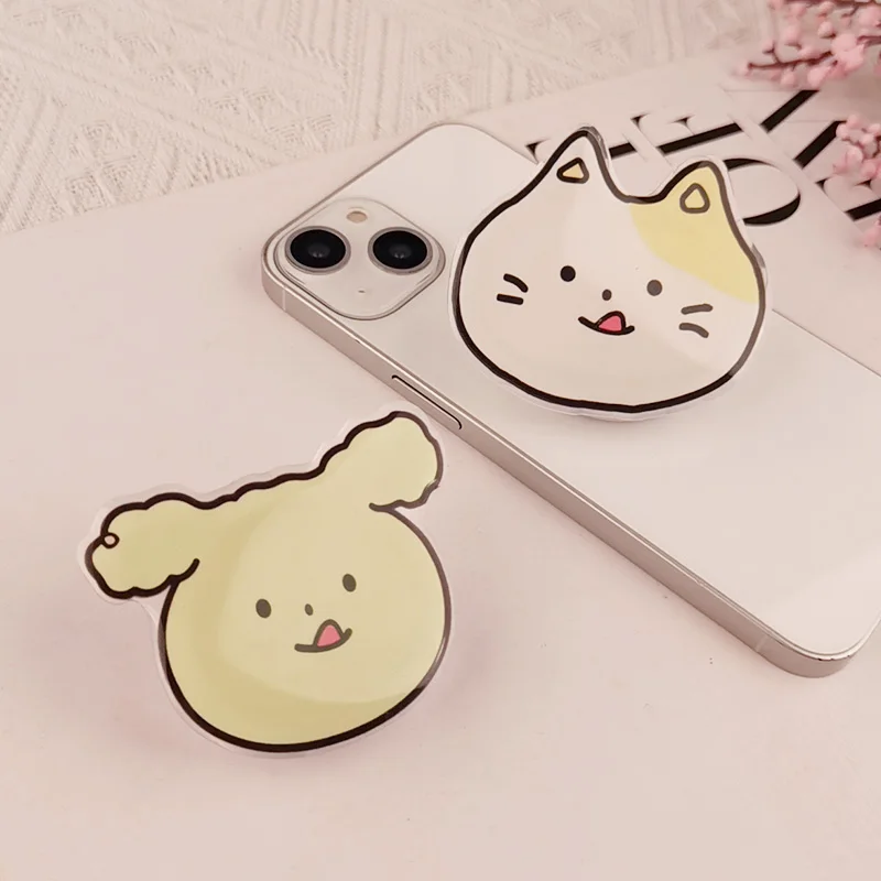 

Mobile Phone Ring Buckle Telescopic Bracket Cartoon Cute Cat Female Support Frame Mobile Phone Shell Universal Finger Buckle