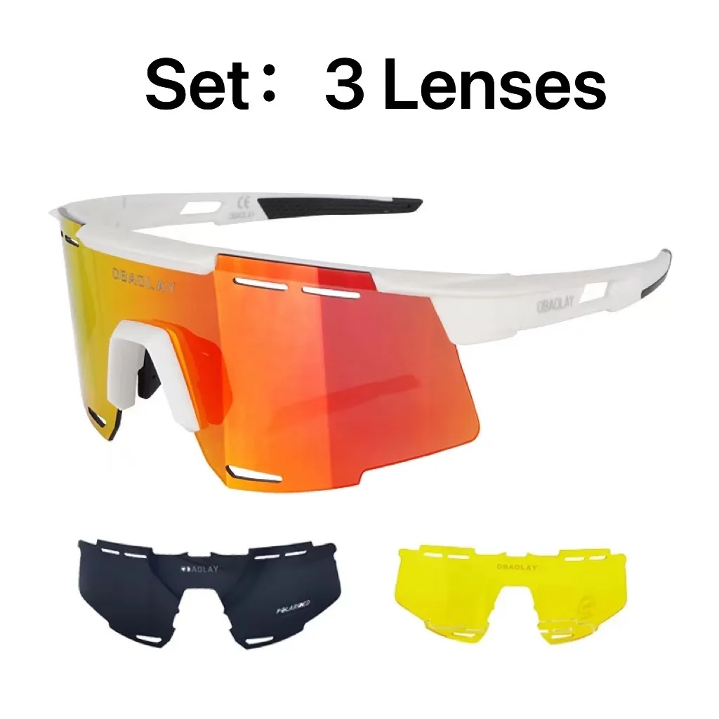 Obaolay 3 линзы поляризованные велосипедные походы теннис кемпинговые Очки День