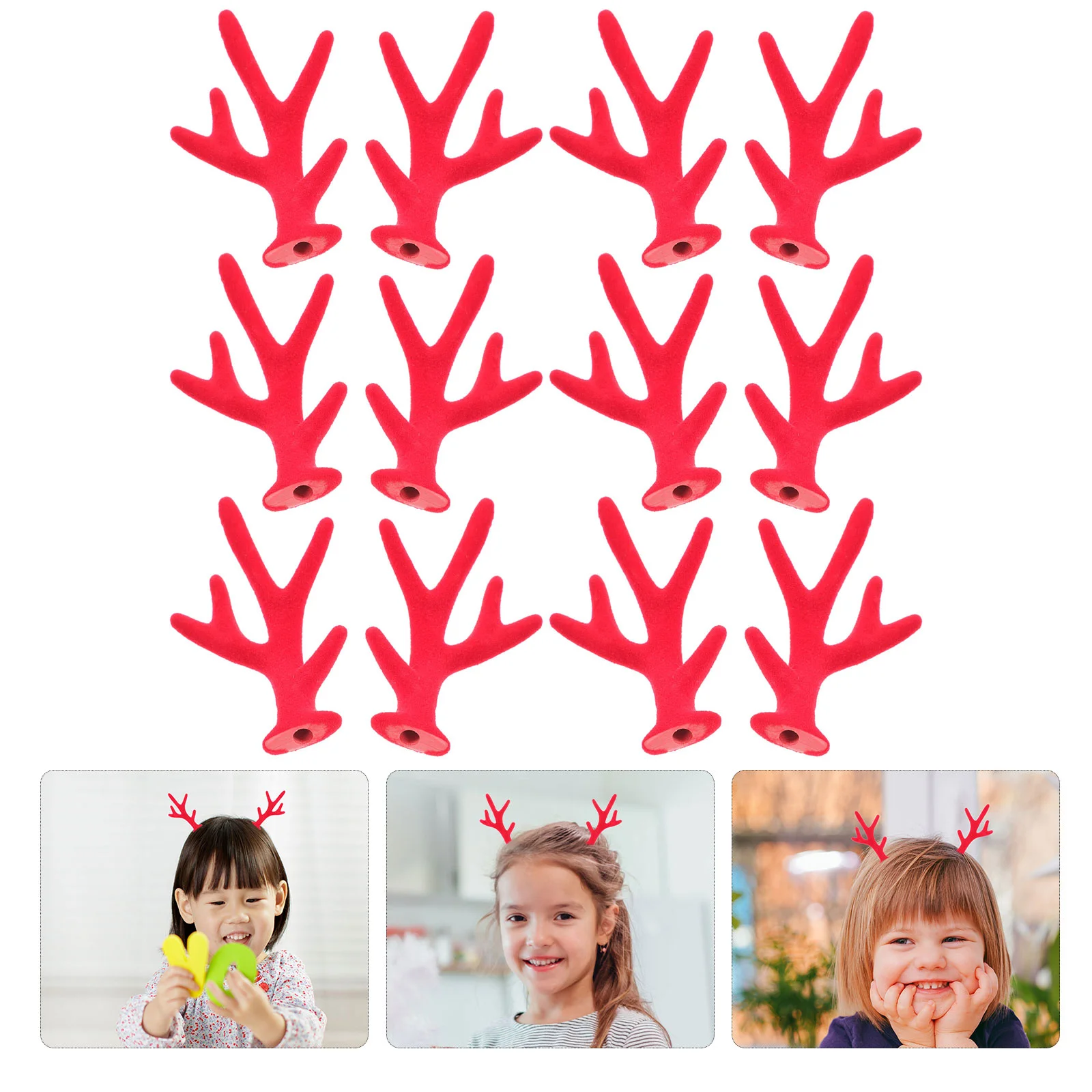 

100 шт., мини-заколки для волос с оленем