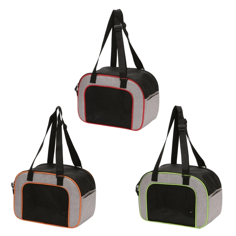 

Hamster Travel Carrier Portable Safe Breathable Parrot Cage with Handle Straps Large Outing Case for Ferret