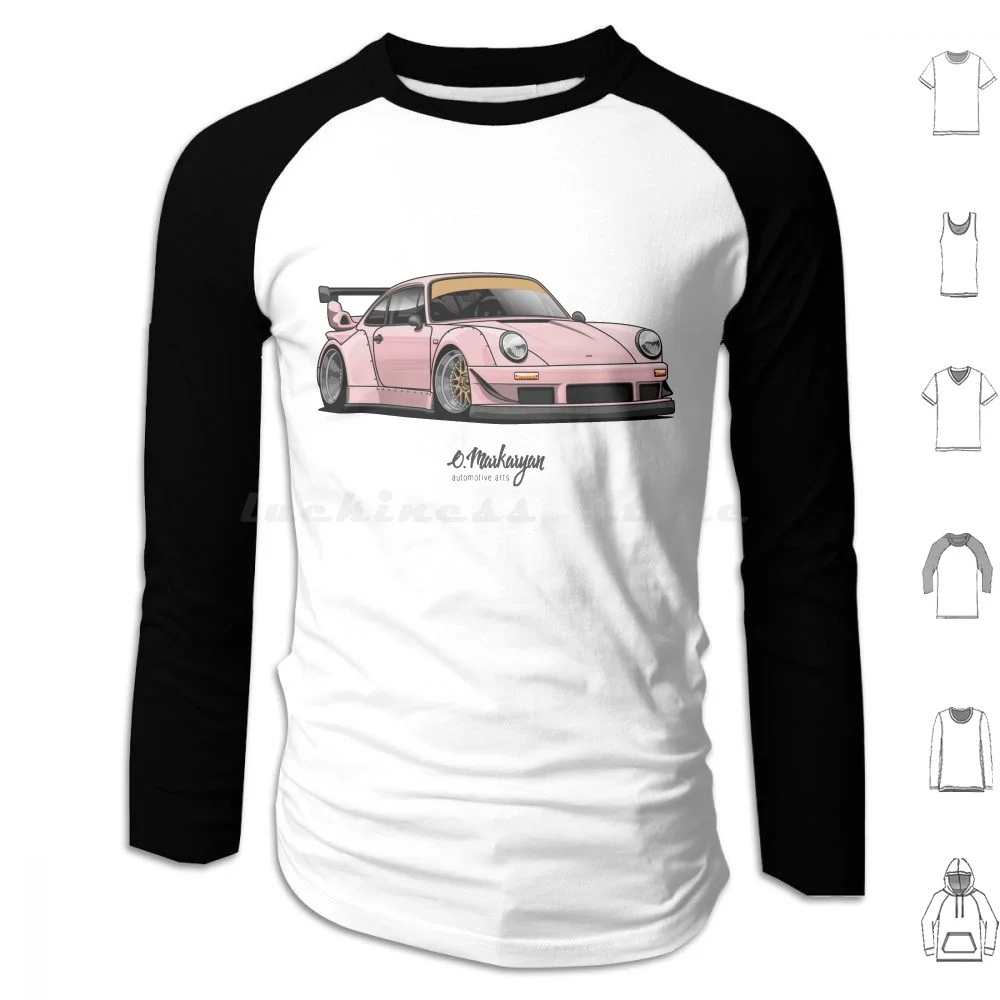

Rwb ( Pink ) Hoodie cotton Long Sleeve Cars Automotive Automobile Stance Sportcar Japan Drift Legend Supercar