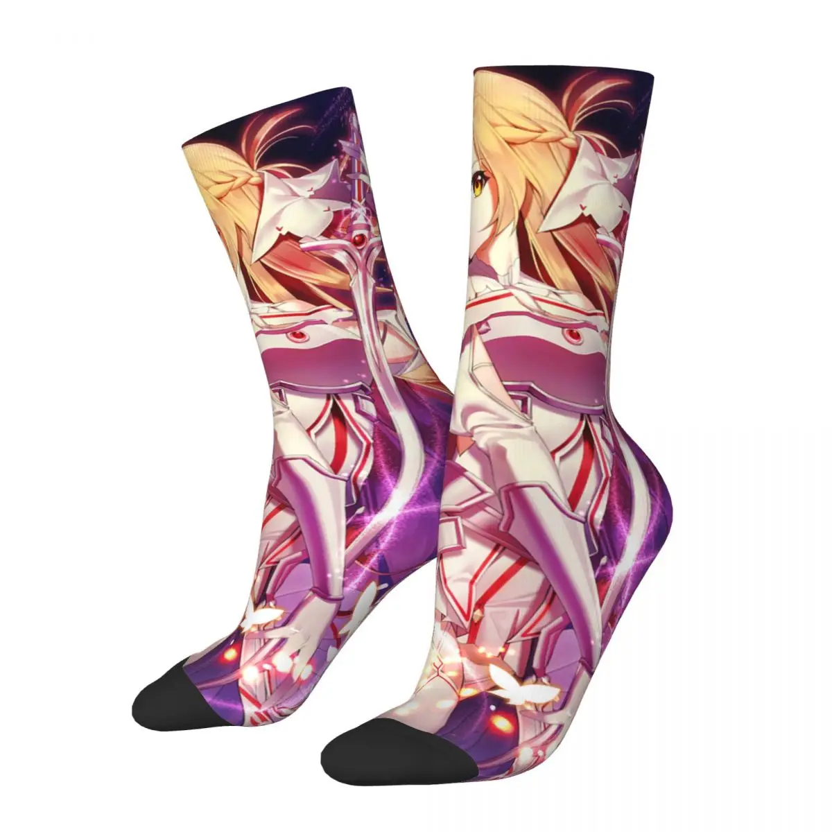 

Новинка мужские носки повседневные Asuna Yuuki носки с изображением меча онлайн аниме спортивные женские носки весна лето осень зима