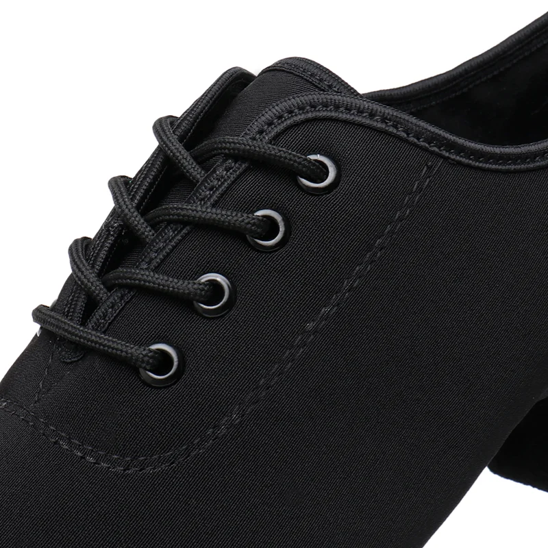 Men Boys Modern Dance Shoes Canvas Tango/Ballroom/Salsa Dancing Shoes Black Color Indoor Outdoor Jazz Shoes Soft Sole Low Heel