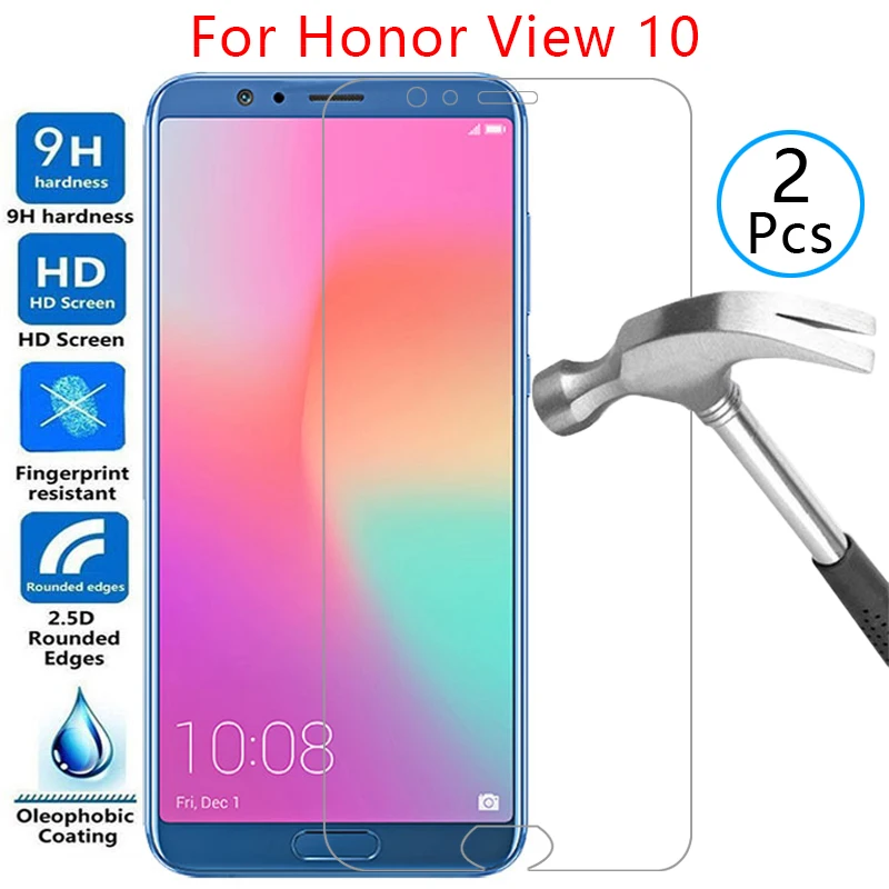 Защитный экран из закаленного стекла для honor view 10 чехол, Обложка для honor v10 honer onor view10 v v10, защитный чехол для телефона