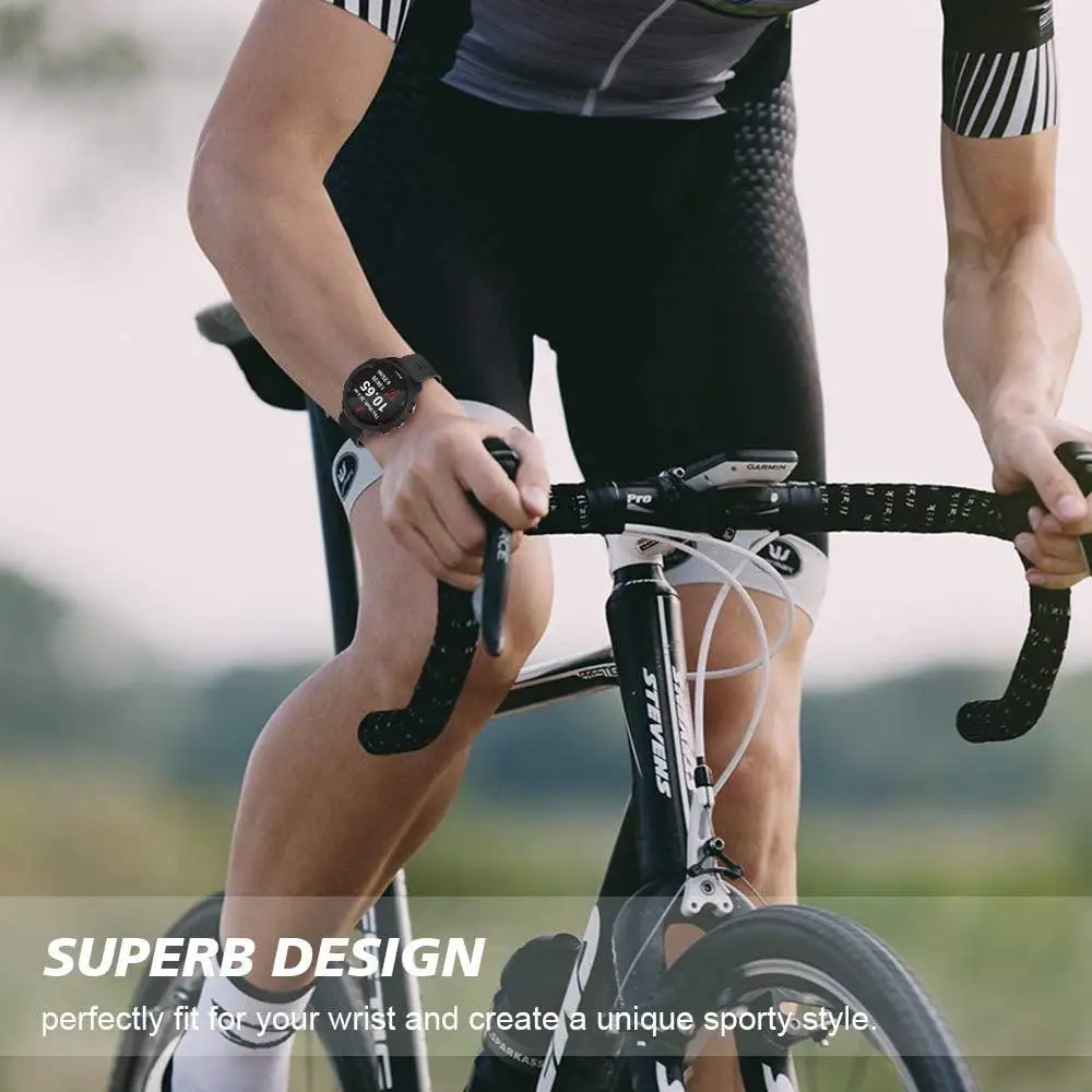 20mm Soft Slicone Strap For Garmin Forerunner 245/245M/Vivoactive3/HR Sport Watch Bands For Forerunner 645 Music Wristbands