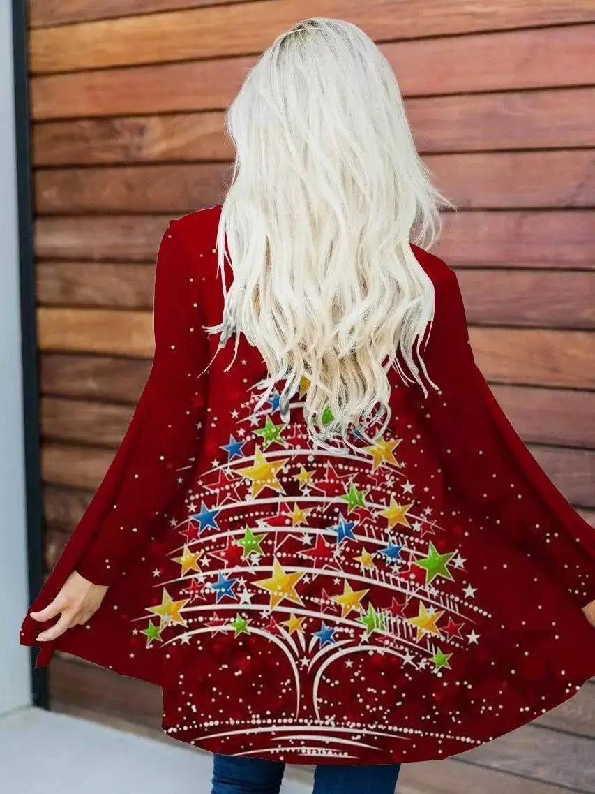 Рождественская модная удобная универсальная Повседневная Куртка Новинка
