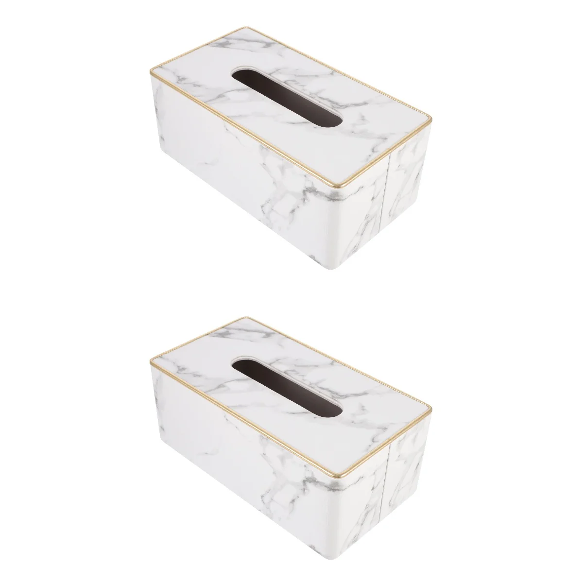 

2 pcs Tissue box High-end Business Tissue Box Tissue Storage Box Tissue Holder