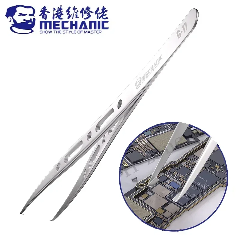 

Многослойный пинцет из нержавеющей стали для материнской платы MECHANIC G-17, подходит для ремонта мобильных телефонов, материнская плата, имплантация олова BGA