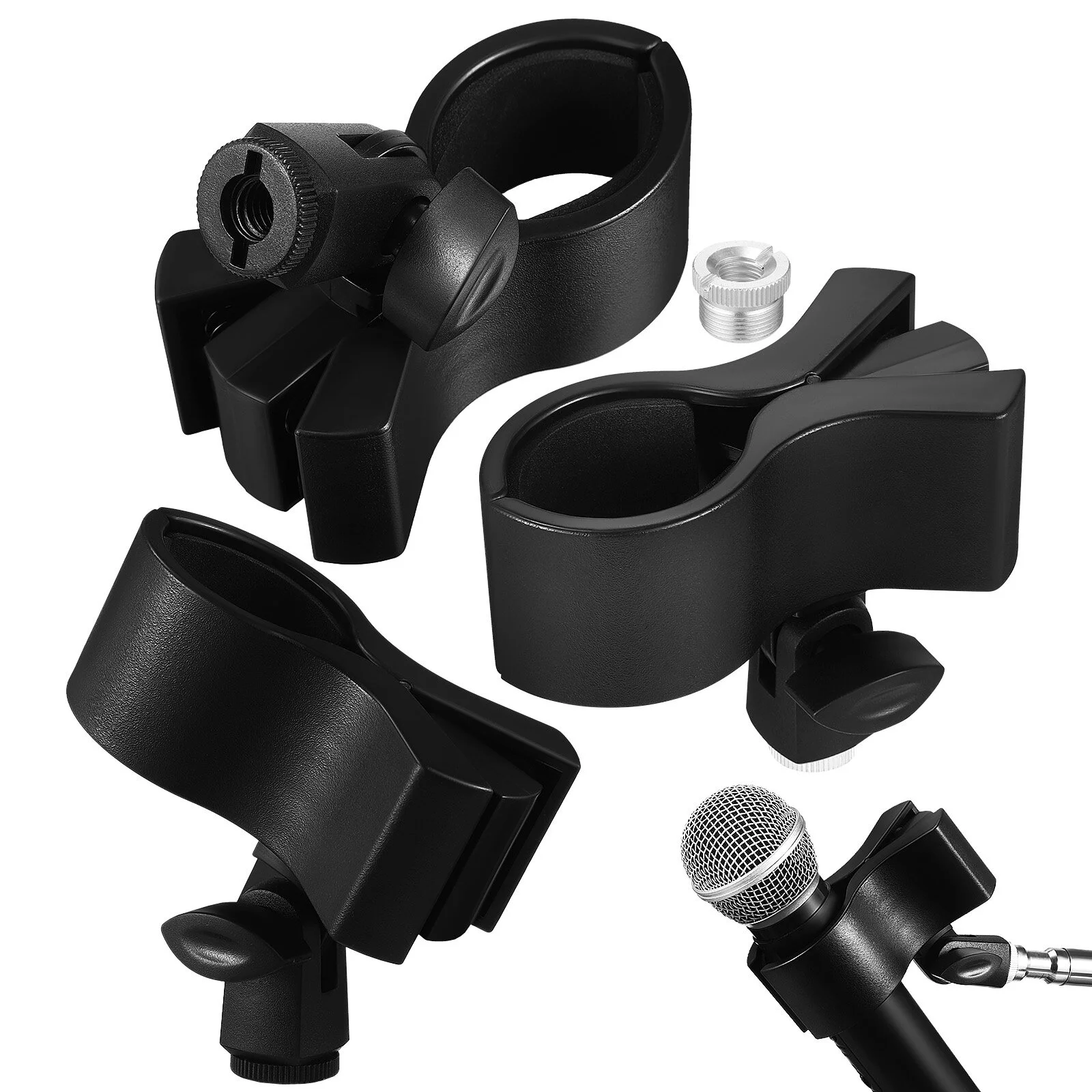 

Securing Clip Mic Holder Clamps Microphone Fix Clips Stands Wireless Microphones