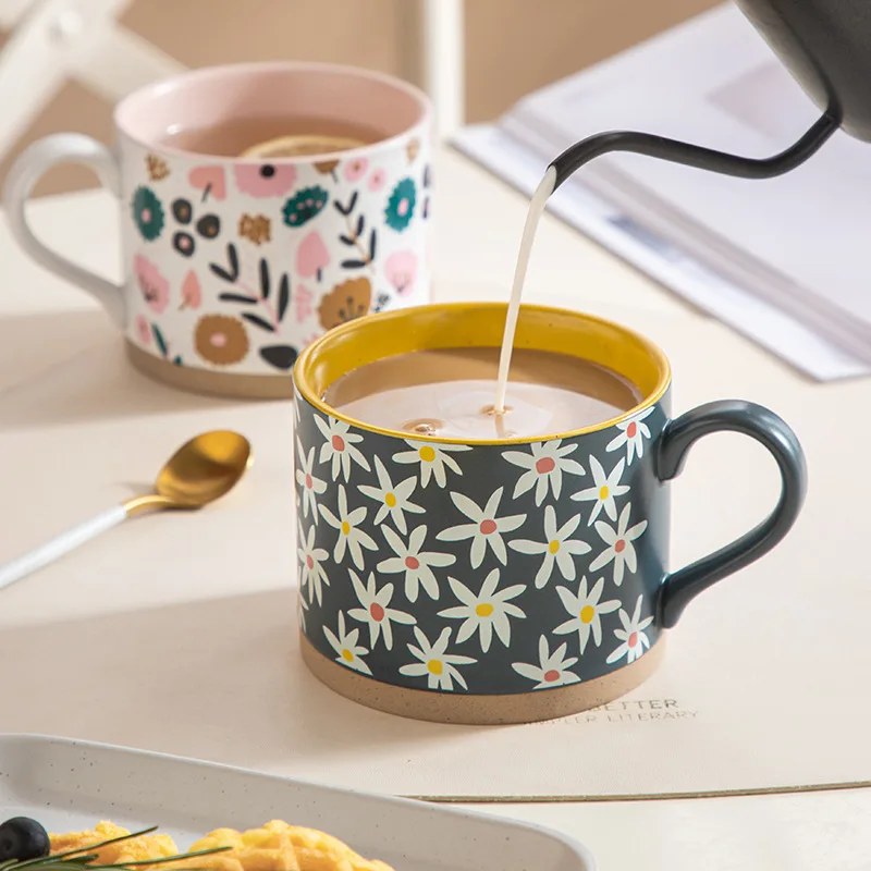 

japanese sunflower ceramic coffee cups beautiful tea mugs groot and Large mug milk and mocha bear kawaii cups of couple gift